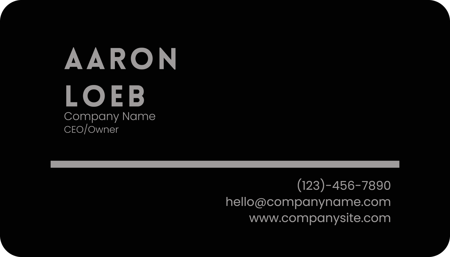 Metal Business Cards (.45mm Thickness)
