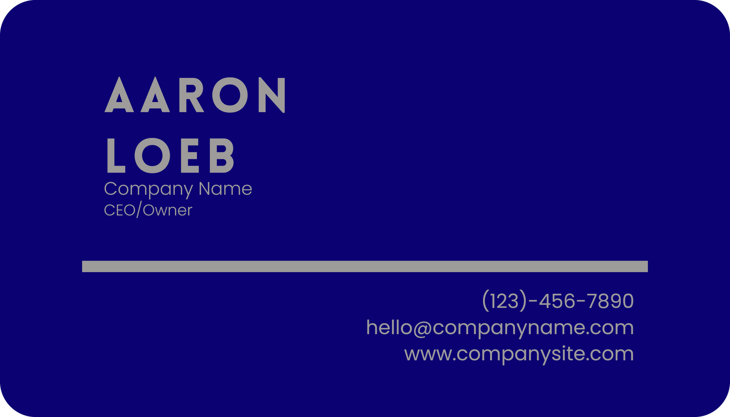 Metal Business Cards (.45mm Thickness)