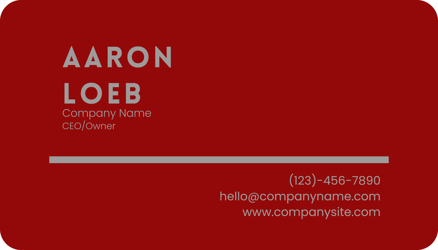 Metal Business Cards (.45mm Thickness)