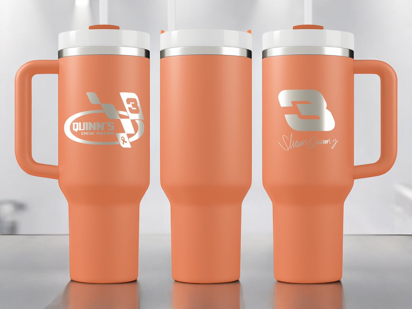 Quinn's Crew 40oz Quencher H2.0 Tumbler Stainless Steel