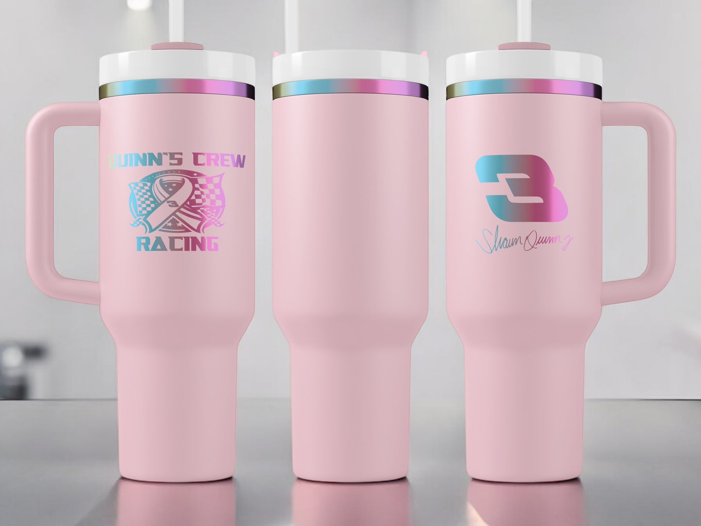 Quinn's Crew 40oz Quencher H2.0 Tumbler Prism