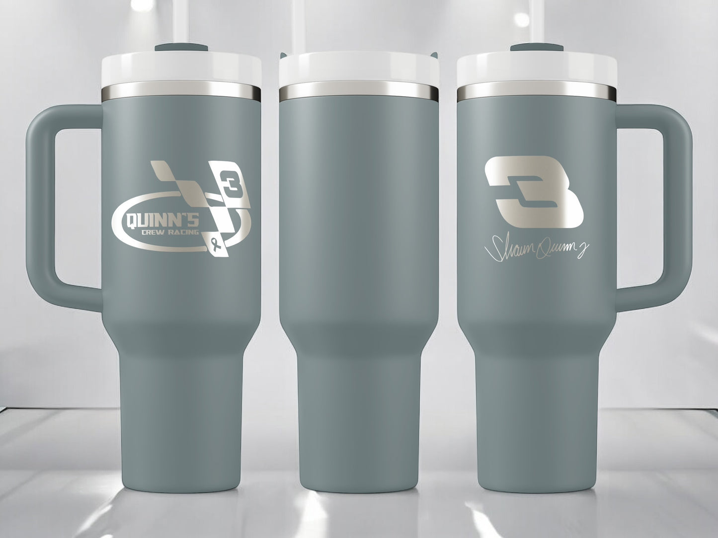 Quinn's Crew 40oz Quencher H2.0 Tumbler Stainless Steel