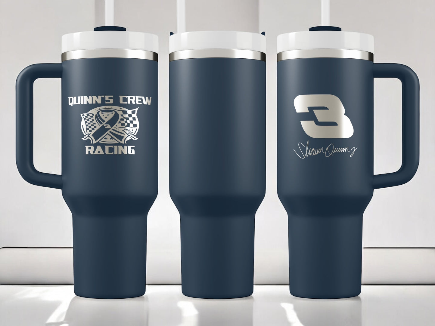 Quinn's Crew 40oz Quencher H2.0 Tumbler Stainless Steel