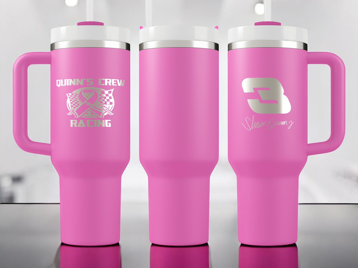Quinn's Crew 40oz Quencher H2.0 Tumbler Stainless Steel