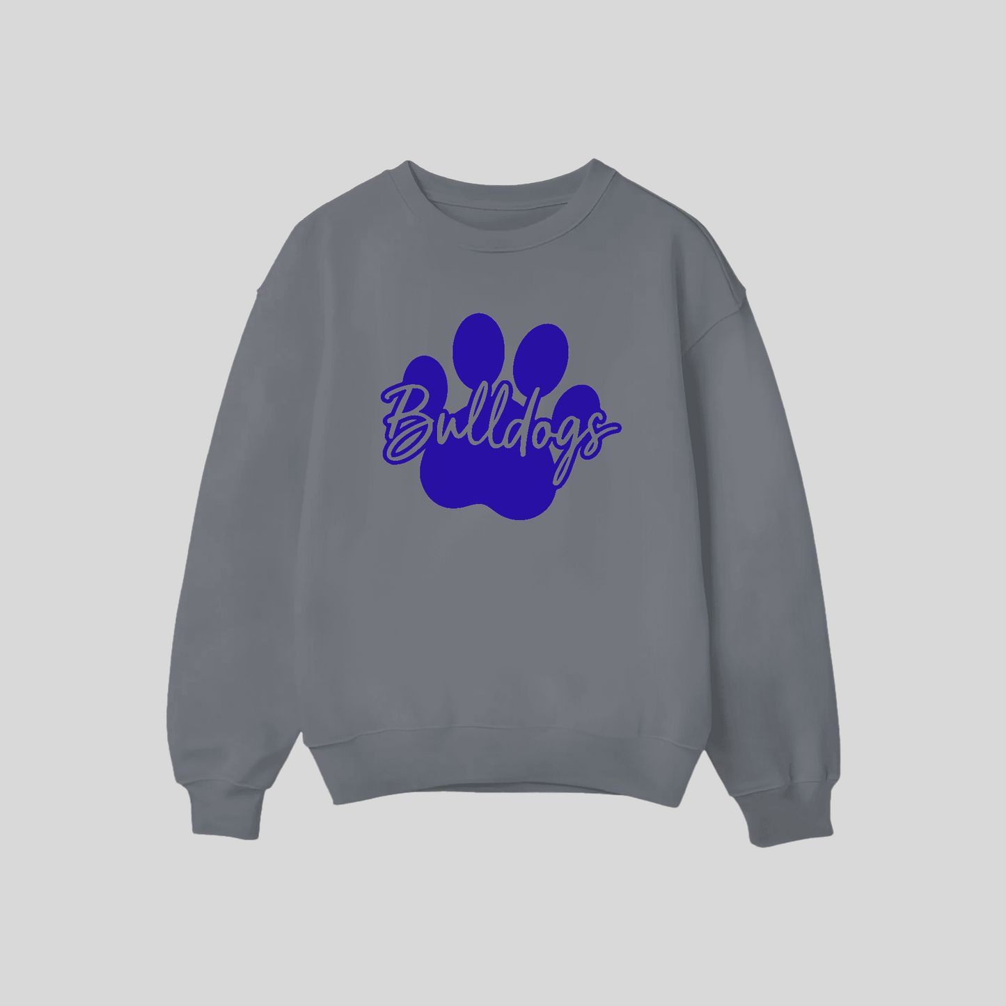 Bulldog Paw Crew Neck Sweatshirts