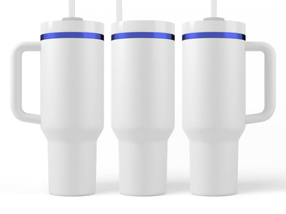 Quinn's Crew 40oz Quencher H2.0 Tumbler - Blue Chrome