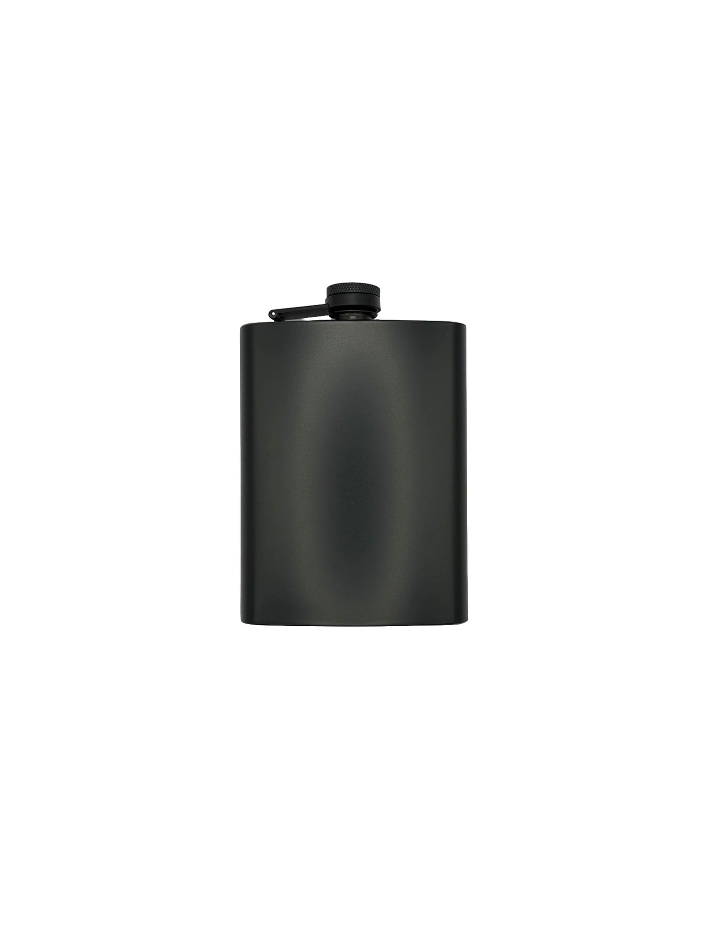 Quinn's Crew Black Matte Stainless Steel Hip Flask