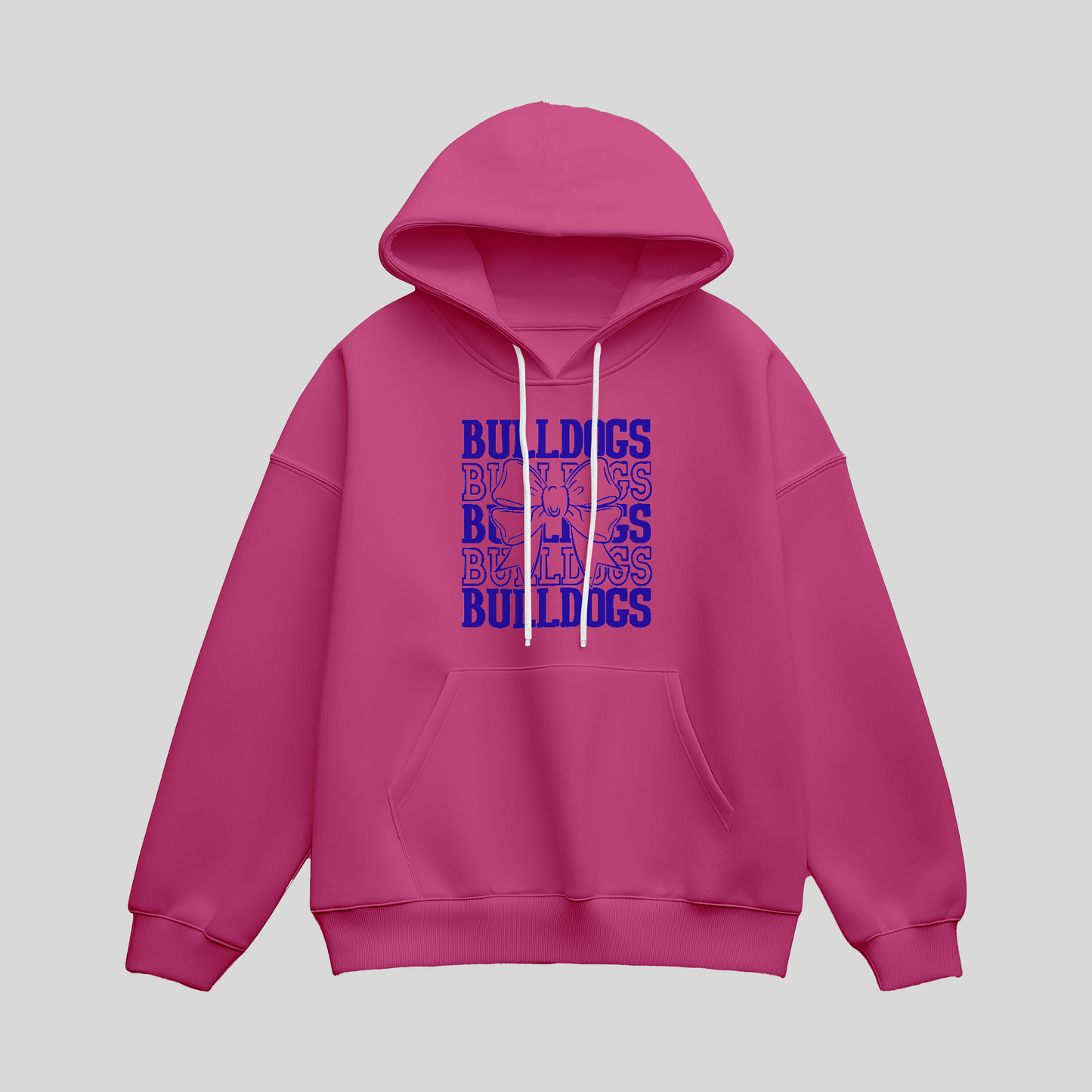 Bulldogs Coquette Bow Hoodie