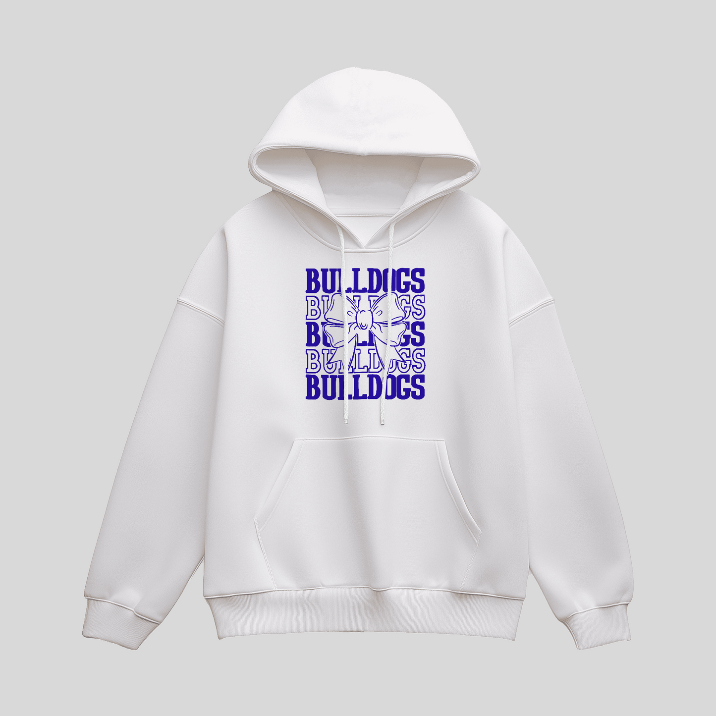 Bulldogs Coquette Bow Hoodie