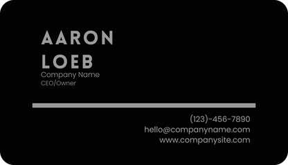 Metal Business Cards (.45mm Thickness)