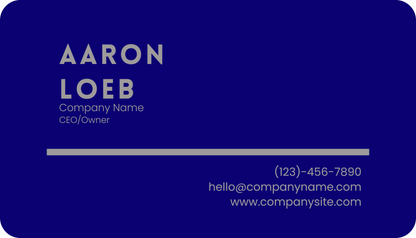 Metal Business Cards (.45mm Thickness)