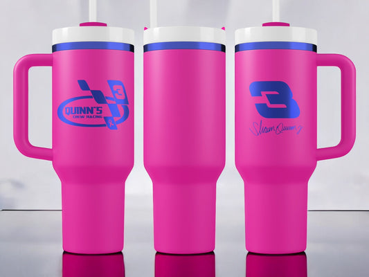 Quinn's Crew 40oz Quencher H2.0 Tumbler - Blue Chrome