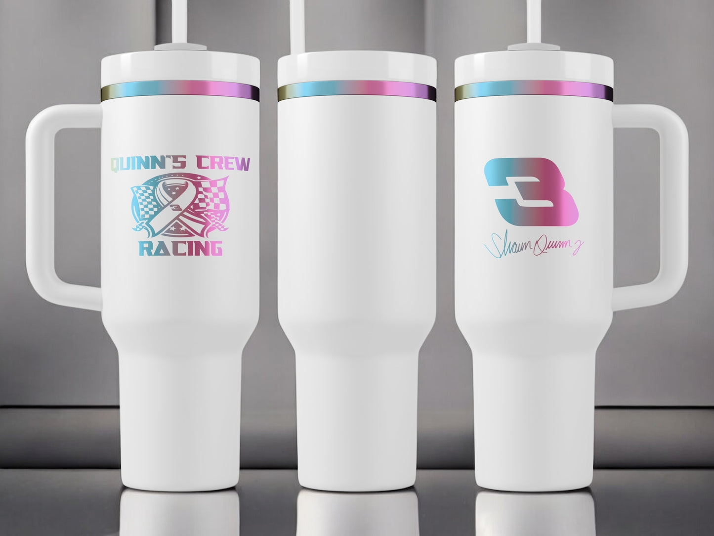 Quinn's Crew 40oz Quencher H2.0 Tumbler Prism