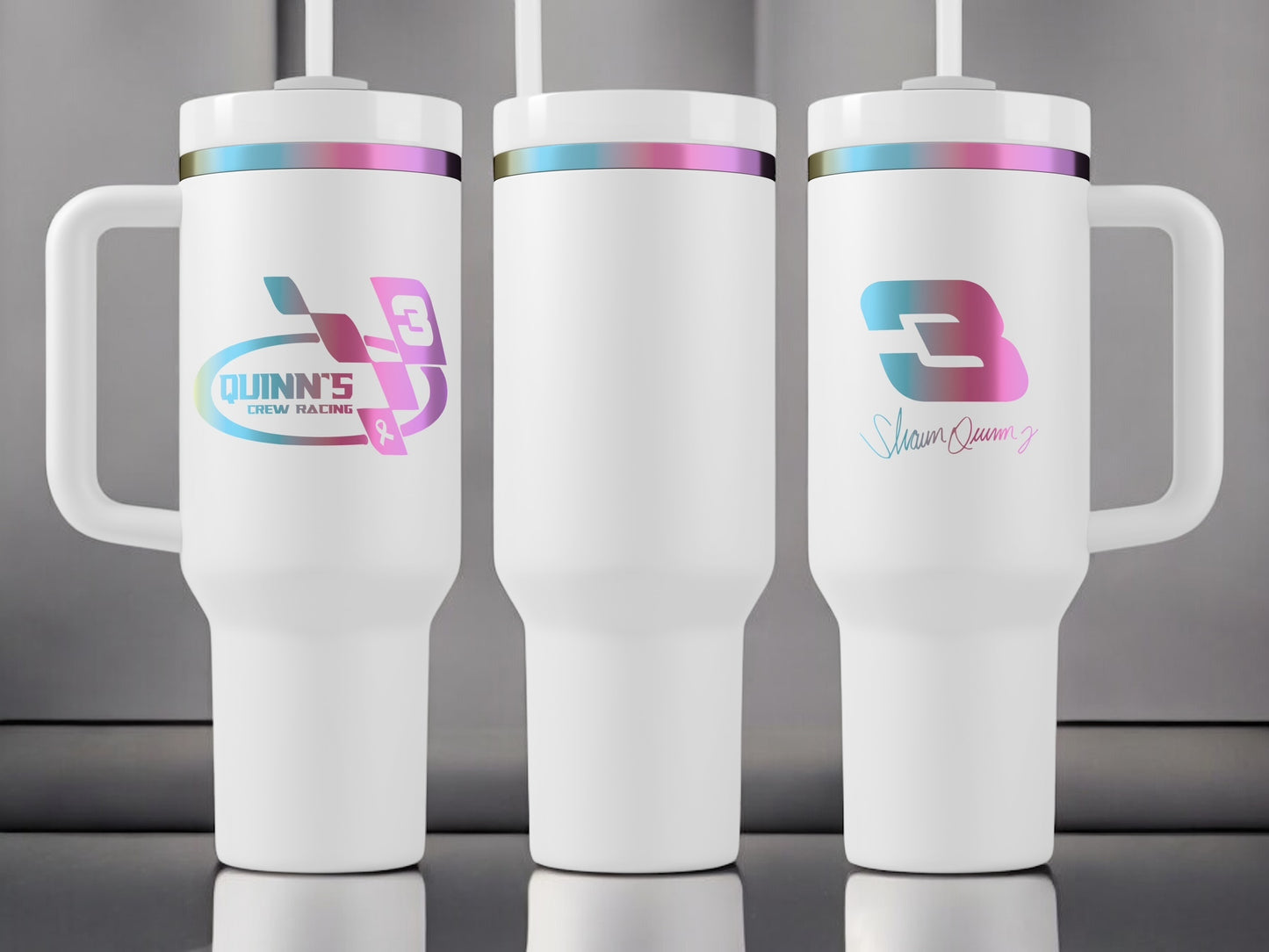 Quinn's Crew 40oz Quencher H2.0 Tumbler Prism