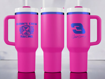 Quinn's Crew 40oz Quencher H2.0 Tumbler - Blue Chrome