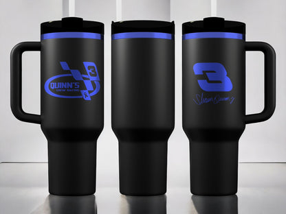 Quinn's Crew 40oz Quencher H2.0 Tumbler - Blue Chrome
