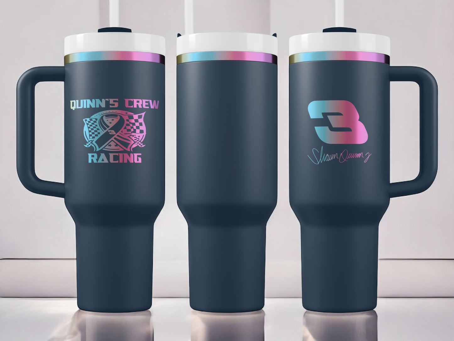 Quinn's Crew 40oz Quencher H2.0 Tumbler Prism