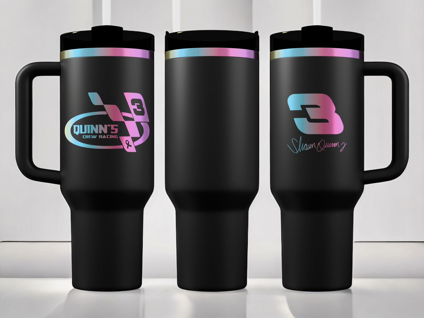Quinn's Crew 40oz Quencher H2.0 Tumbler Prism