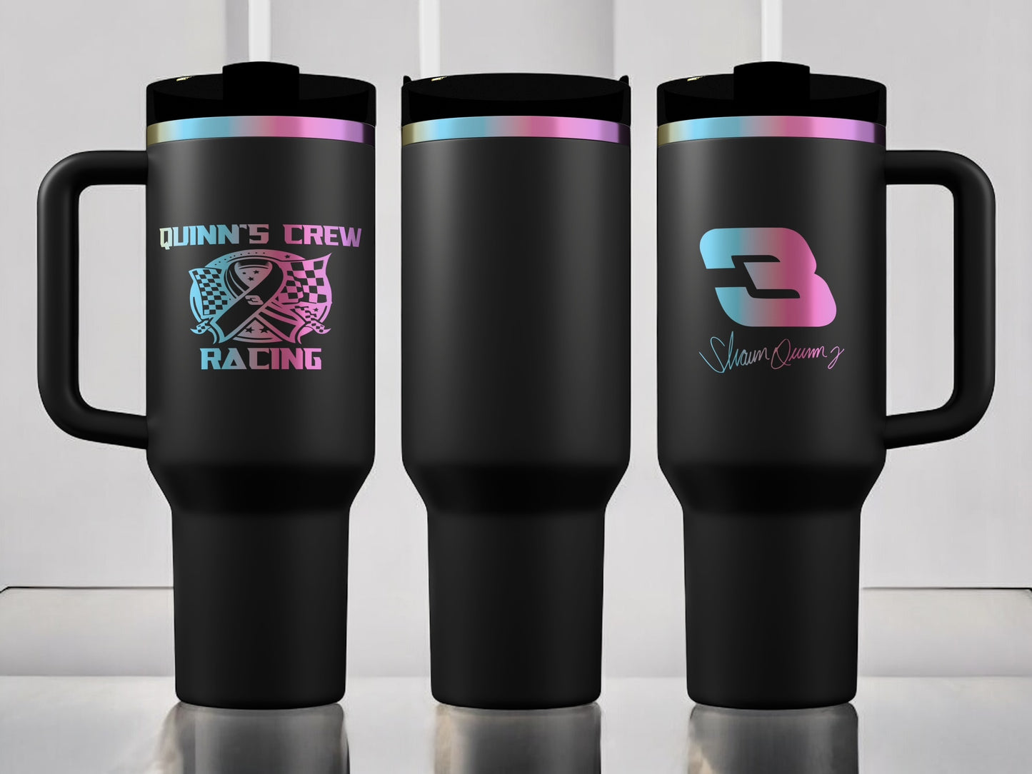 Quinn's Crew 40oz Quencher H2.0 Tumbler Prism