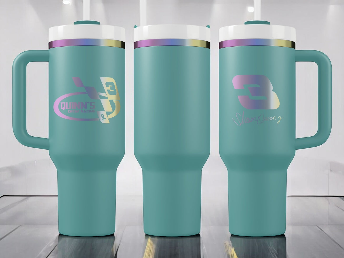 Quinn's Crew 40oz Quencher H2.0 Tumbler Prism
