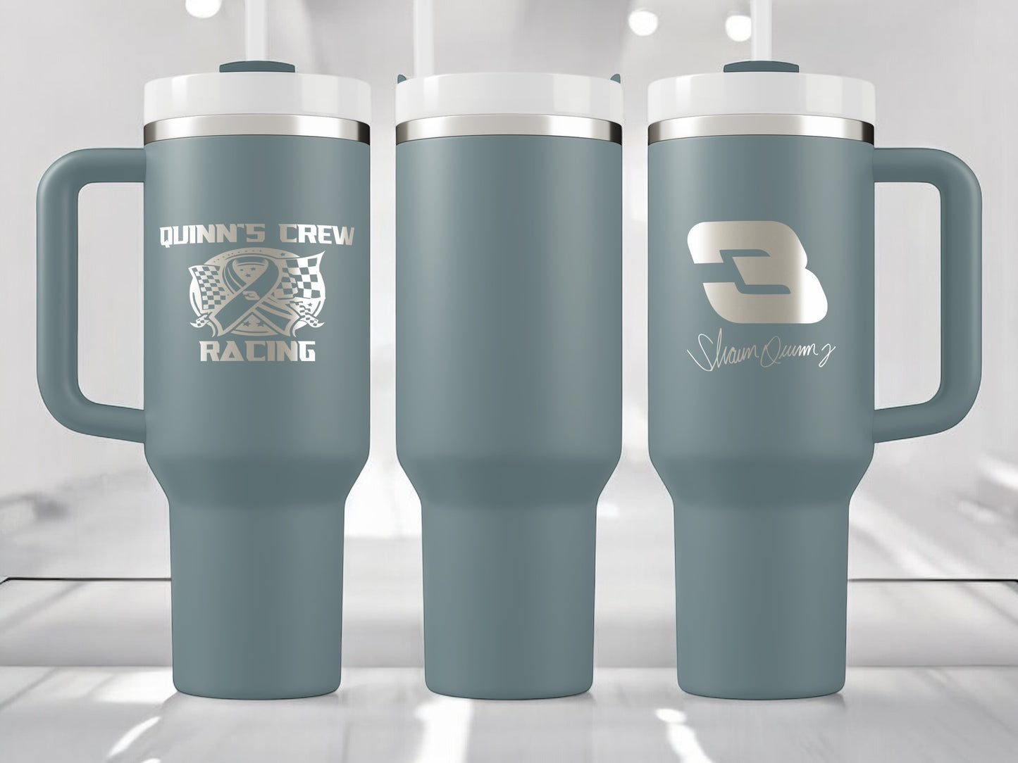 Quinn's Crew 40oz Quencher H2.0 Tumbler Stainless Steel