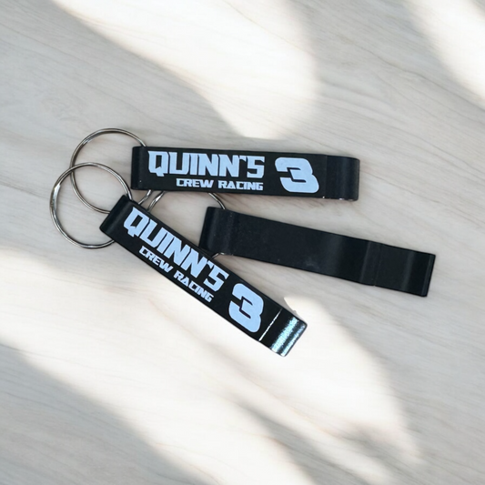 Quinn's Crew Bottle Opener Keychain