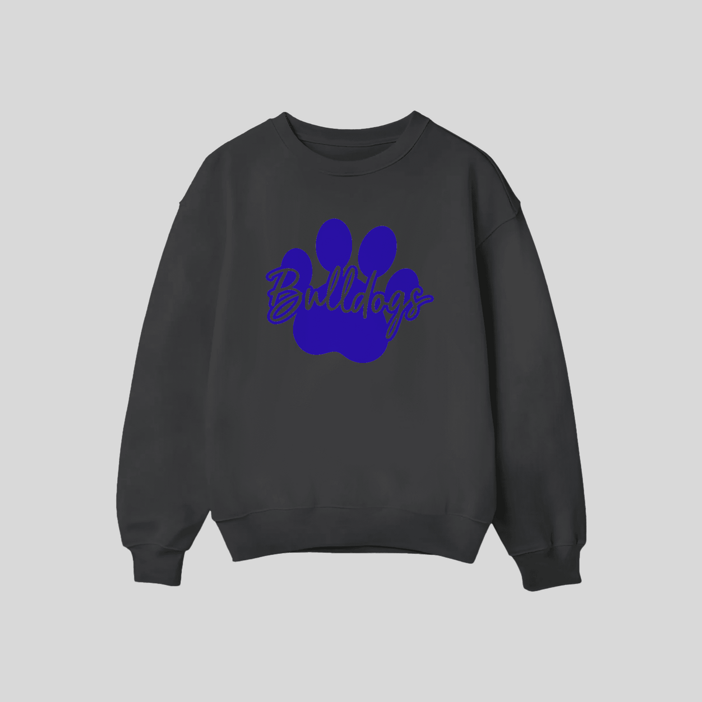 Bulldog Paw Crew Neck Sweatshirts